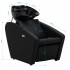 Gabbiano Emma hairdressing wash station with electric footrest black