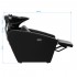 Gabbiano Emma hairdressing wash station with electric footrest black
