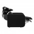 Gabbiano Sylvia hairdressing wash station with electric footrest black