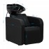Gabbiano Sylvia hairdressing wash station with electric footrest black