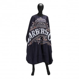 Barber's cape with rubber collar J-456