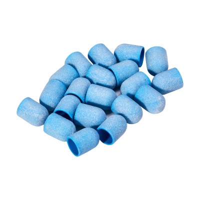 Exo blue med abrasive cap 10mm /220 20pcs Med Cap