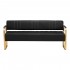 Gabbiano Avila waiting room sofa gold black