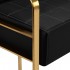 Gabbiano Avila waiting room sofa gold black