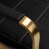 Gabbiano Avila waiting room sofa gold black