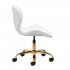 Cosmetic stool QS-06G gold white