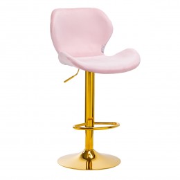 4Rico Bar stool QS-B15 velvet pink
