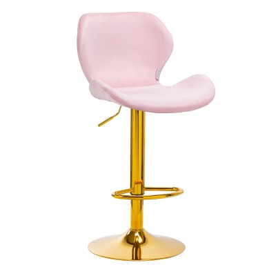 4Rico Bar stool QS-B15 velvet pink