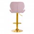 4Rico Bar stool QS-B15 velvet pink