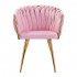 4Rico chair QS-GW06G velvet pink