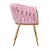 4Rico chair QS-GW06G velvet pink