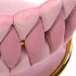 4Rico swivel chair QS-GW01G velvet pink