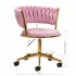 4Rico swivel chair QS-GW01G velvet pink
