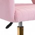 4Rico swivel chair QS-OF212G velvet pink