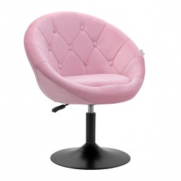 4Rico swivel armchair QS-BL12B velvet pink