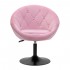 4Rico swivel armchair QS-BL12B velvet pink
