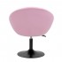 4Rico swivel armchair QS-BL12B velvet pink
