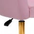 4Rico swivel armchair QS-BL14G velvet pink