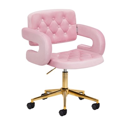 4Rico Swivel chair QS-OF213G velvet pink 4Rico Swivel chair QS-OF213G velvet pink
