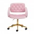4Rico Swivel chair QS-OF213G velvet pink 4Rico Swivel chair QS-OF213G velvet pink