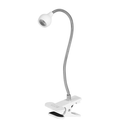 Glow UV LED Snake Desk Lamp White