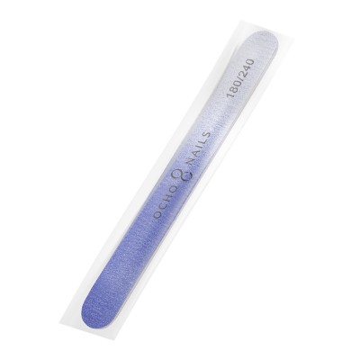 Ocho Nails straight file 180/240 1 pc. safe pack color