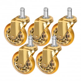 Roll Speed golden push-in stool wheel, set of 5