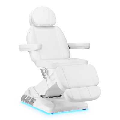 Electric cosmetic chair SILLON Luxury 3 motors white foot control Electric cosmetic chair SILLON Luxury 3 motors white foot control