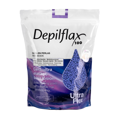 Depilflax 100 flexible low melting depilatory wax pearl mauve with titanium dio 1000g Depilflax 100 flexible low melting depilatory wax pearl mauve with titanium dio 1000g
