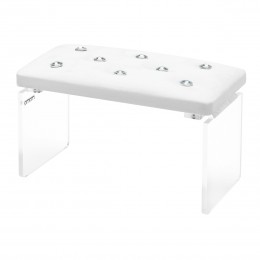 Momo Diamond Velour Manicure Stand White