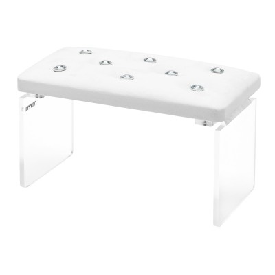 Momo Diamond Velour Manicure Stand White