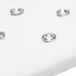 Momo Diamond Velour Manicure Stand White