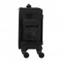 Hairdressing suitcase on wheels, black