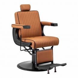 Gabbiano barber chair Visionerio light brown black frame