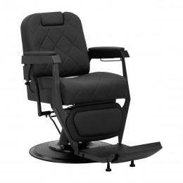 Gabbiano Bruno barber chair black with black frame