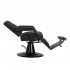 Gabbiano Bruno barber chair black with black frame