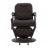 Gabbiano Bruno barber chair brown with black frame