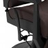 Gabbiano Bruno barber chair brown with black frame