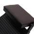 Gabbiano Bruno barber chair brown with black frame