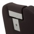 Gabbiano Bruno barber chair brown with black frame