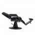 Gabbiano Bruno barber chair black with graphite frame