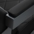 Gabbiano Bruno barber chair black with graphite frame