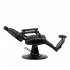Gabbiano Francesco black barber chair with black frame