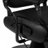 Gabbiano Francesco black barber chair with black frame