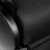 Gabbiano Francesco black barber chair with black frame