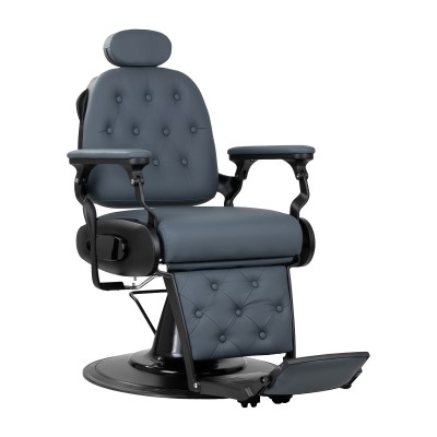 Gabbiano Francesco barber chair graphite with black frame