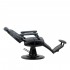 Gabbiano Francesco barber chair graphite with black frame