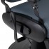 Gabbiano Francesco barber chair graphite with black frame