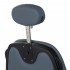 Gabbiano Francesco barber chair graphite with black frame