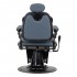Gabbiano Francesco barber chair in graphite with brushed black frame